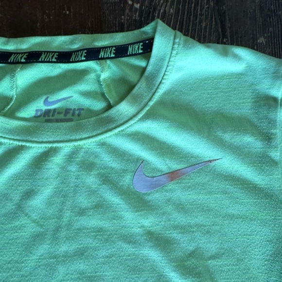 Nike Neon Yellow Dri-FIT T-Shirt - Picture 2 of 7
